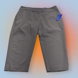 APT. 9 Women’s 12 Petite Gray CAPRI Pant